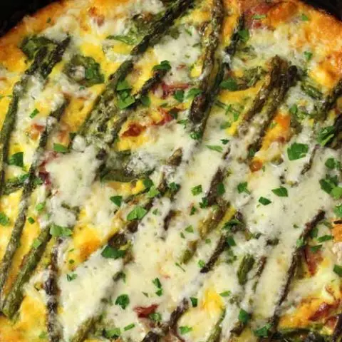 Asparagus and Prosciutto Frittata
