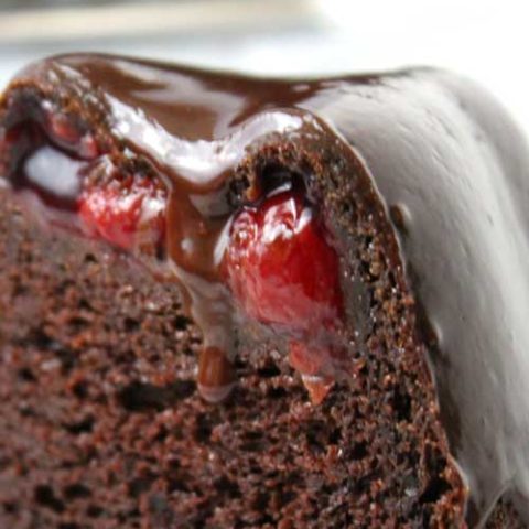 Chocolate Covered Cherry Bundt Cake