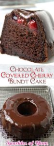 So easy and oh so decadent. You won't even believe how very moist, rich and delicious this Chocolate Covered Cherry Bundt Cake is!