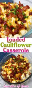 A game changer for the cauliflower hater in the family. This Loaded Cauliflower Casserole is low on carbs, and high on flavor.