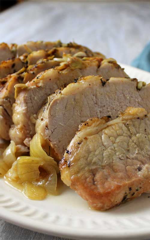 This Garlic Herb Pork Roast and Creamy White Wine Gravy turned a normal blah day into something special, we weren't even expecting it be that good.