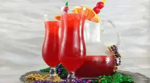 One of my all time favorite drinks, and it doesn't have to be Mardi Gras, is a good Classic Hurricane Cocktail. They're so pretty and taste so good we like to mix up a pitcher for BBQ season sometimes too.