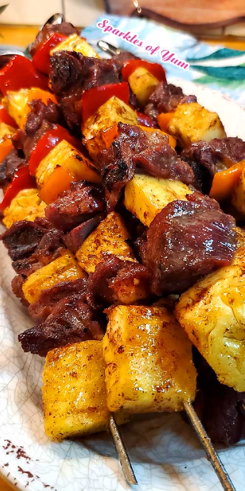 Brazilian Steak Kabobs with Veggies - Carlsbad Cravings