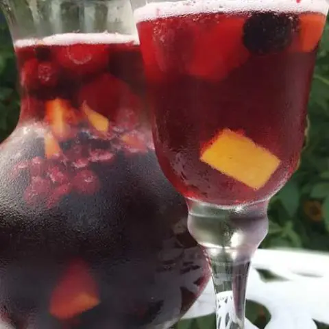 Sparkling Mango Berry Sangria