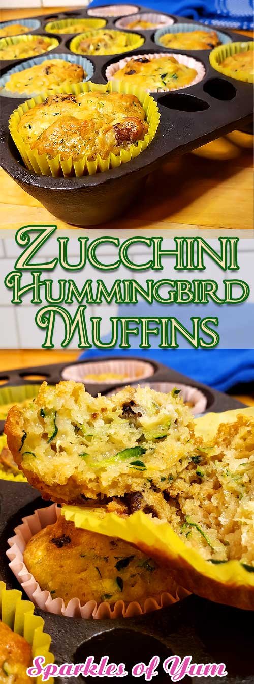 Zucchini Hummingbird Muffins