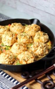 True comfort food at it's best, this Cheddar Bay Biscuit Chicken Pot Pie is perfect for these chilly fall and winter nights.