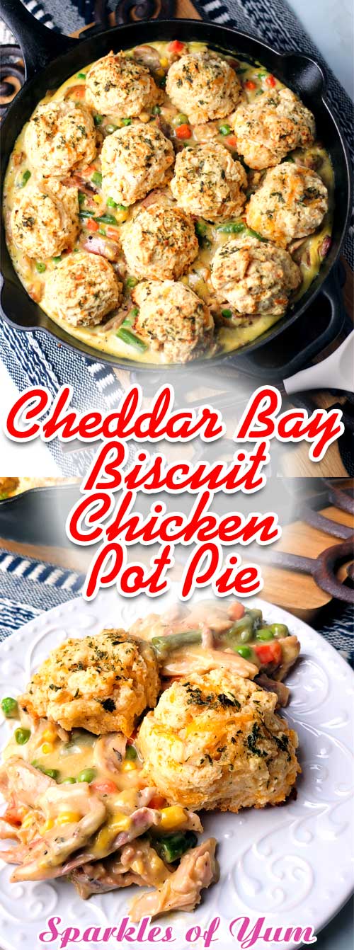 Cheddar Bay Biscuit Chicken Pot Pie