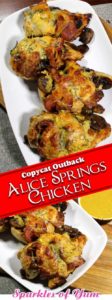 Serious comfort food from your own kitchen. This Copycat Outback Alice Springs Chicken is juicy and mouth watering-ly delicious!
