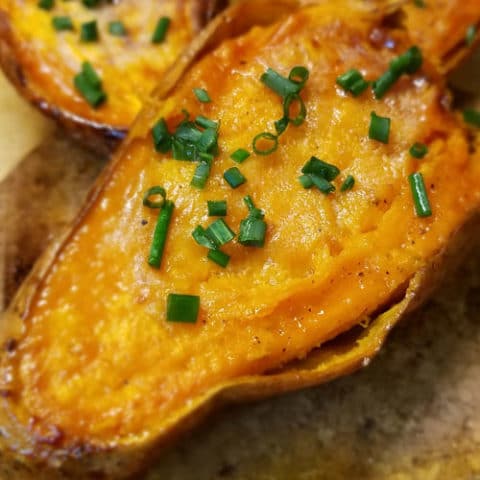 Baked Sweet Potato Halves