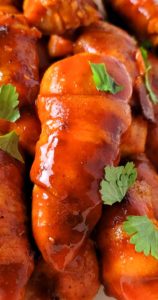 A perfectly snackable finger food, these Keto Bacon Wrapped Buffalo Chicken Tenders are perfect for any get together; be it the big game, family celebration, or even a shower.