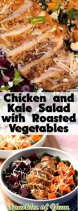 This Chicken & Kale Salad with Roasted Vegetables is so good we've had it twice in the last month! Proof that healthy can be tasty too!
