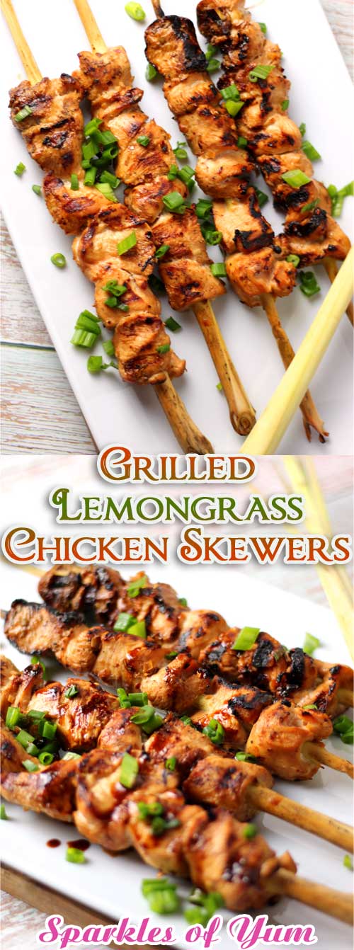 Grilled Lemongrass Chicken Skewers