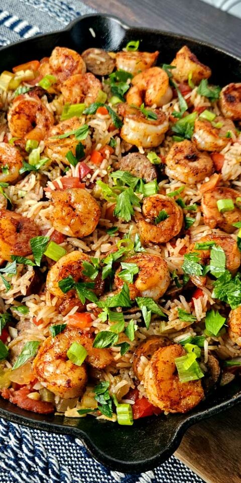 Cajun Shrimp Fried Rice - Sparkles of Yum