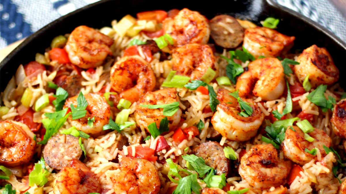 Cajun Shrimp Fried Rice - Sparkles of Yum