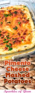 With its creamy texture, cheesy goodness, and a hint of sweetness from the pimentos, and a surprise ingredient, these Pimento Cheese Mashed Potatoes are sure to become a star at your dinner table.