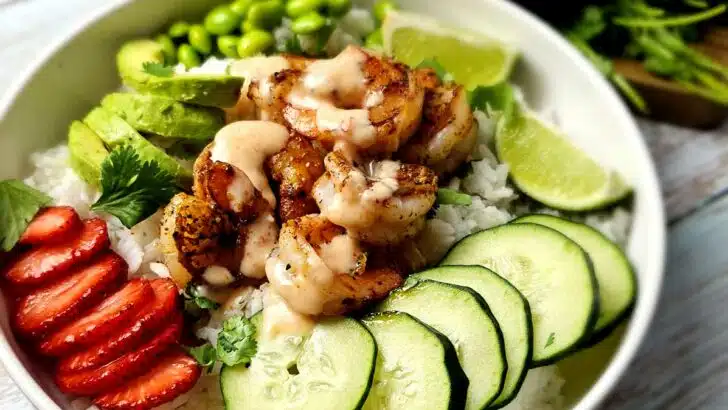 This bang bang shrimp rice bowl is more than just a meal—it's a symphony of flavors and textures. Every bite is a perfect harmony of savory and spicy.